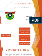 Tugas Politik Hukum