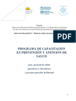 Orden G Programa de Capacitacion