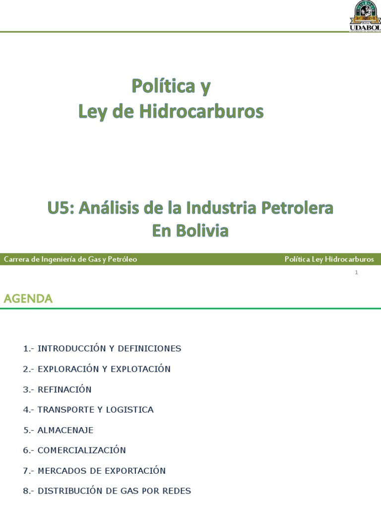 U5 - Análisis de La Industria Petrolera en Bolivia | PDF | Industria ...
