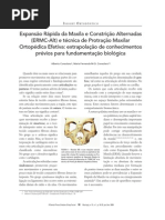 Expansão Rápida da Maxila e Constrição alternadas ERMC-Alt e técnica de Protração Maxilar Ortopédica Efetiva extrapolação de conhecimentos prévios para fundamentação biológica