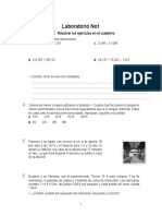 Laboratorio No1: Resolución de ejercicios matemáticos