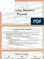 Everyday Business Planner by Slidesgo