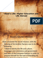 Rizal's Life: Higher Education and Life Abroad