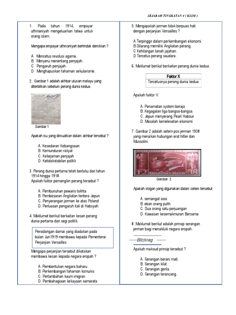Latihan Sejarah Bab 3 Tingkatan 4 Pdf