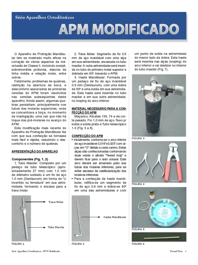 Série Aparelhos Ortodônticos: Material Necessário para A Con-Fecção Do ...