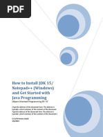 How To Install JDK 15 and Notepad (On Windows) and Get Started With Java Programming