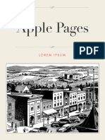 Apple Pages: Lorem Ipsum