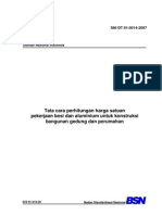 SNI DT 91-0014-2007 - Tata Cara Perhitungan Harga Satuan - Pek Besi Aluminium