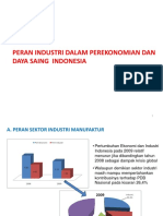 Peran Industri Dalam Perekonomian Dan Daya Saing