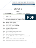 Grade 6 Unit 8 Question and Answers