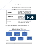 Ceramics Materials: Chapter Test 9