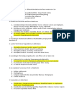 Industrial Relations Theories & Perspectives Quiz