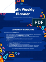 Copia de Math Weekly Planner bv Slidesgo
