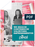 EBOOK 100 IDEAS PARA GENERAR CONTENIDO DE VALOR EN TU NEGOCIO DE INSTAGRAM