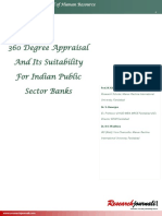 360 Degree Appraisal and Its Suitability For Indian Public Sector Banks