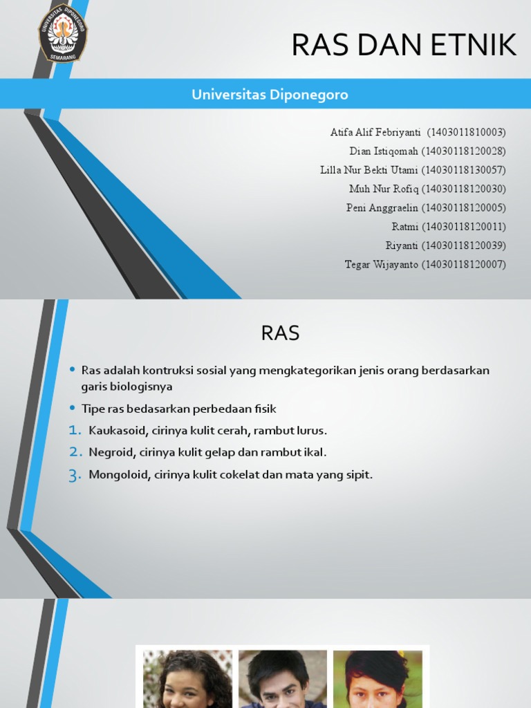 Perbedaan Ras dan Etnik di Masyarakat | PDF