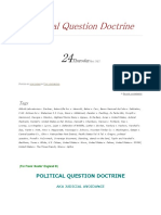 Political Question Doctrine