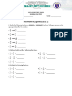 Mathematics (Modules 1-2) : Summative Test
