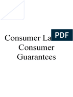Consumer Law II