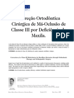 Correção Ortodôntica Cirúrgica de Má-Oclusão de Classe III por Deficiência de Maxila