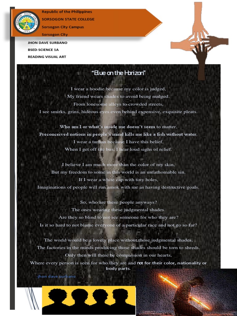 Rva - Poem - Realism Arts#Racism#Discrimination - Blue On The Horiszon ...