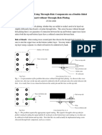 PCB Layout When Using Through-Hole Components On A Double-Sided Board Without Through-Hole Plating