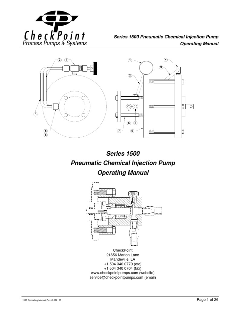 Process Pumps & Systems: Series 1500 Pneumatic Chemical Injection Pump ...