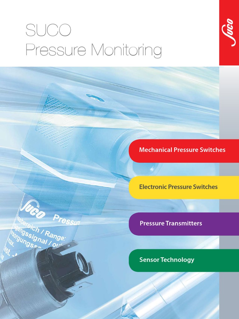 SUCO Pressure Monitoring | PDF | Switch | Mechanical Engineering