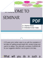 Welcome To Seminar: Dr. Sharmin Afroze Dr. Amlendra Kumar Yadav