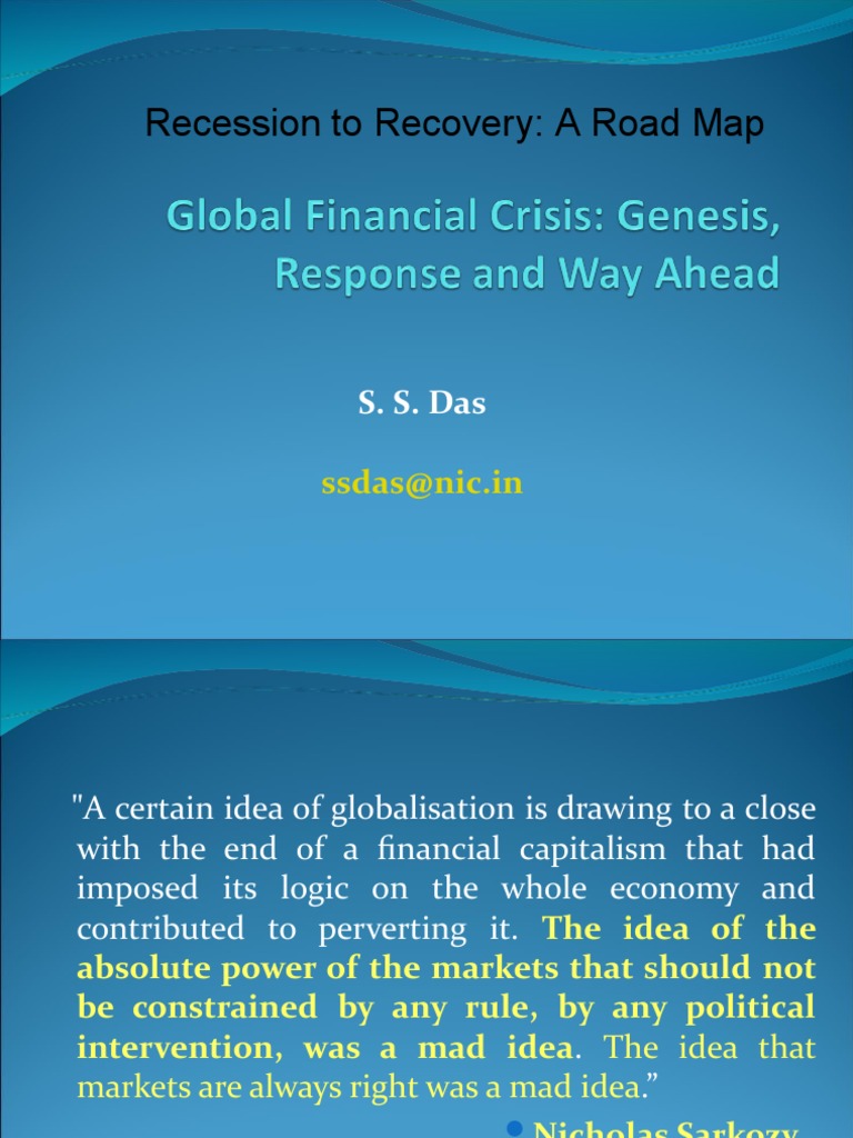 Global Financial Crisis Overview | PDF | Recession | Collateralized ...