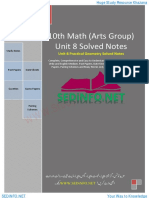 10th Math (Arts Group) Unit 8 Solved Notes