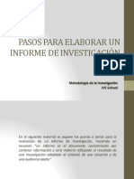 Escribir El Informe