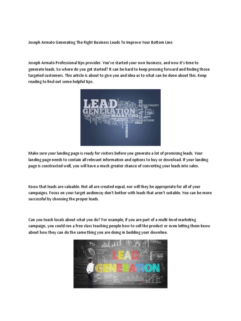 Effective Lead Generation Strategies | PDF | Websites | Marketing