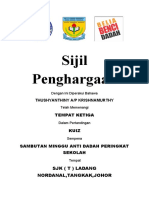 Sijil Penghargaan Anti Dadah