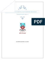 Determination of Principal Plant Component Efficiencies