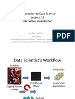 Introduction To Data Science Interactive Visualization: CS 194 Fall 2015 John Canny