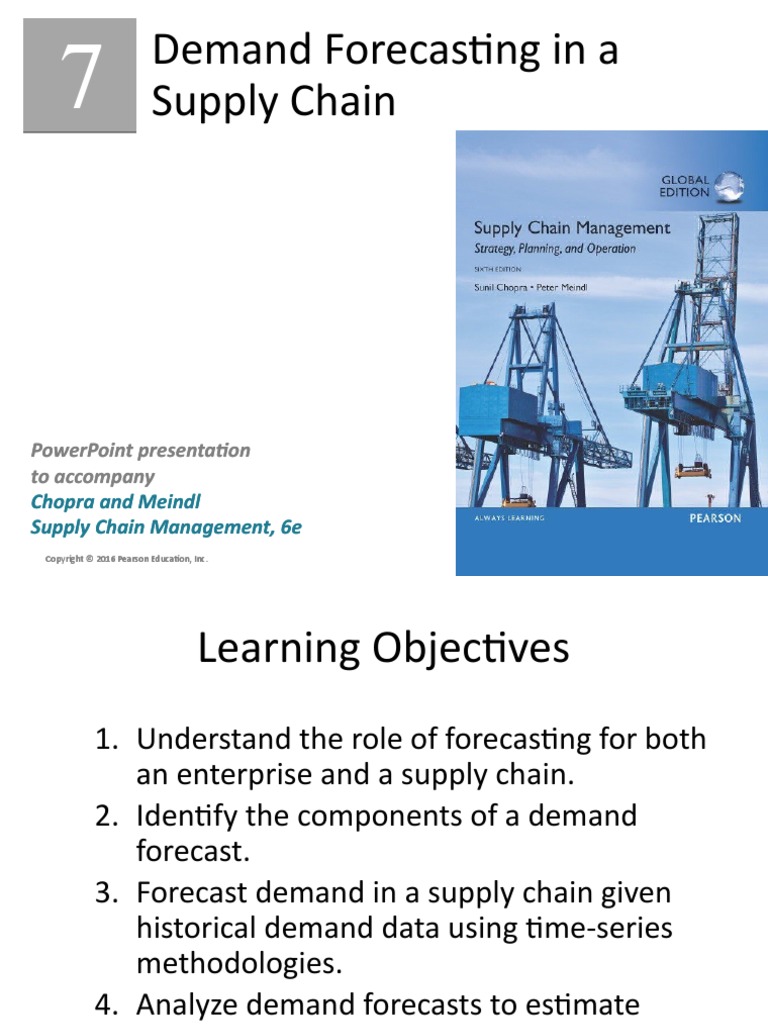 Demand Forecasting in A Supply Chain: Powerpoint Presentation To ...