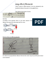 Calculating moments and forces using the principle of moment