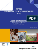 Pengantar Teknologi Pertanian (Pendahuluan)