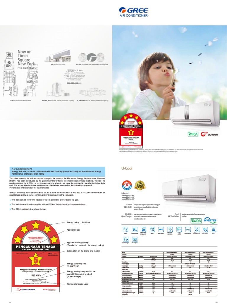 Gree Air Conditioner Models Overview | PDF | Air Conditioning ...