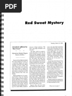 Red Sweat Mystery