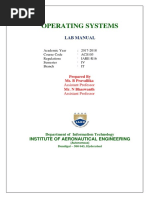 Operating Systems: Lab Manual