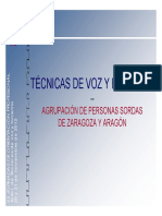 TALLER 3 Técnicas Voz y Foniatría