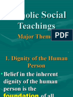 Catholic Social Teachings Major Themes