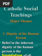 Catholic Social Teachings Major Themes