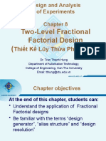 Two-Level Fractional Factorial Design : Thiết Kế Lũy Thừa Phân Đoạn