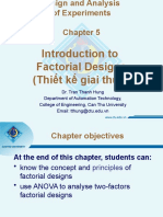Introduction to Factorial Designs (Thiết kế giai thừa)
