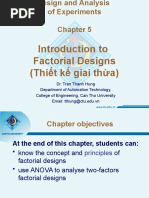 Introduction to Factorial Designs (Thiết kế giai thừa)