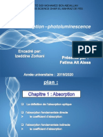 Absorption Et Photoluminiscence