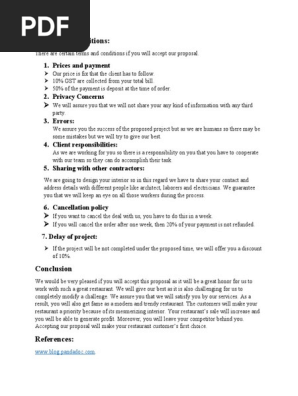 Terms and conditions